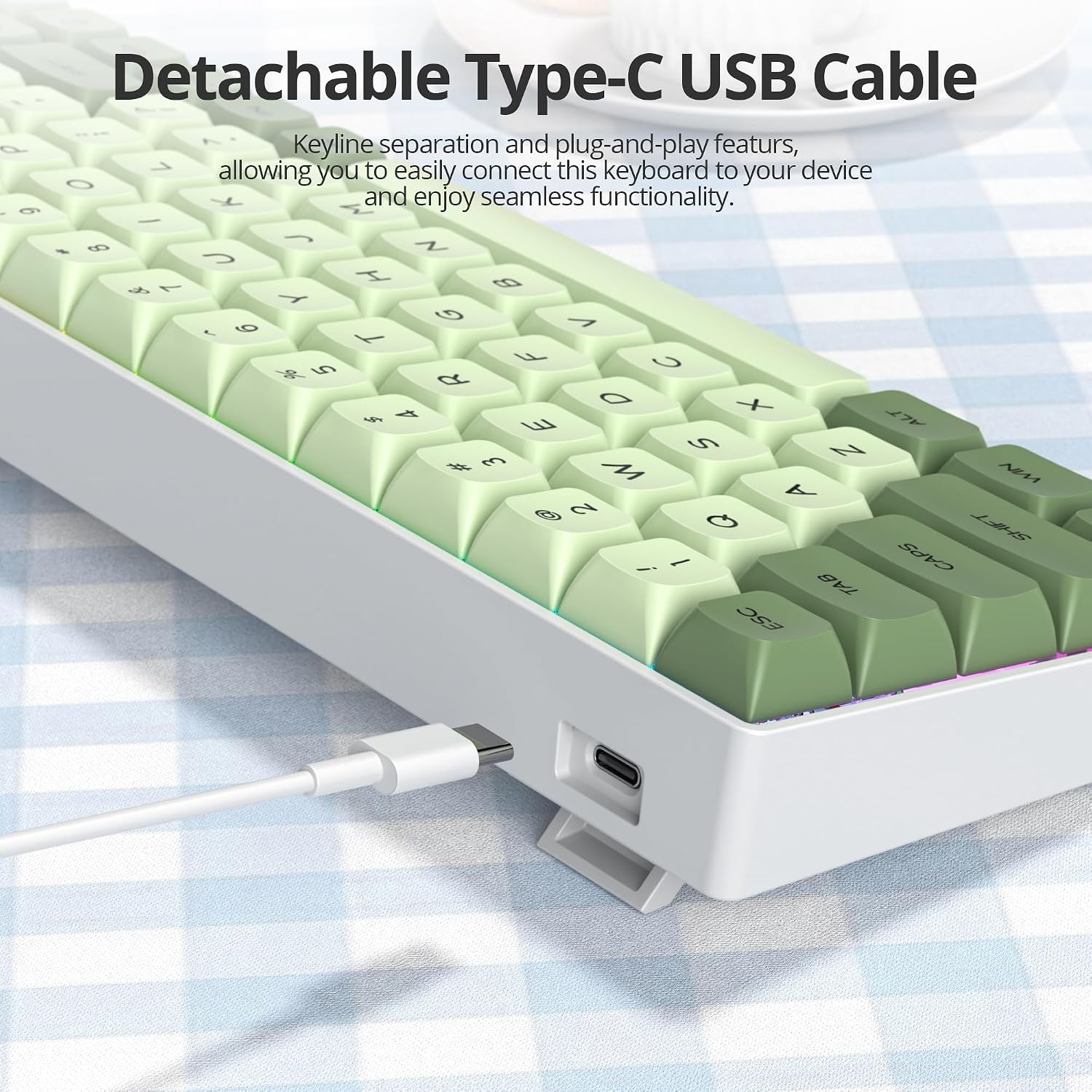Detalle 2 de iRoboosta mechanical keyboard 68-key