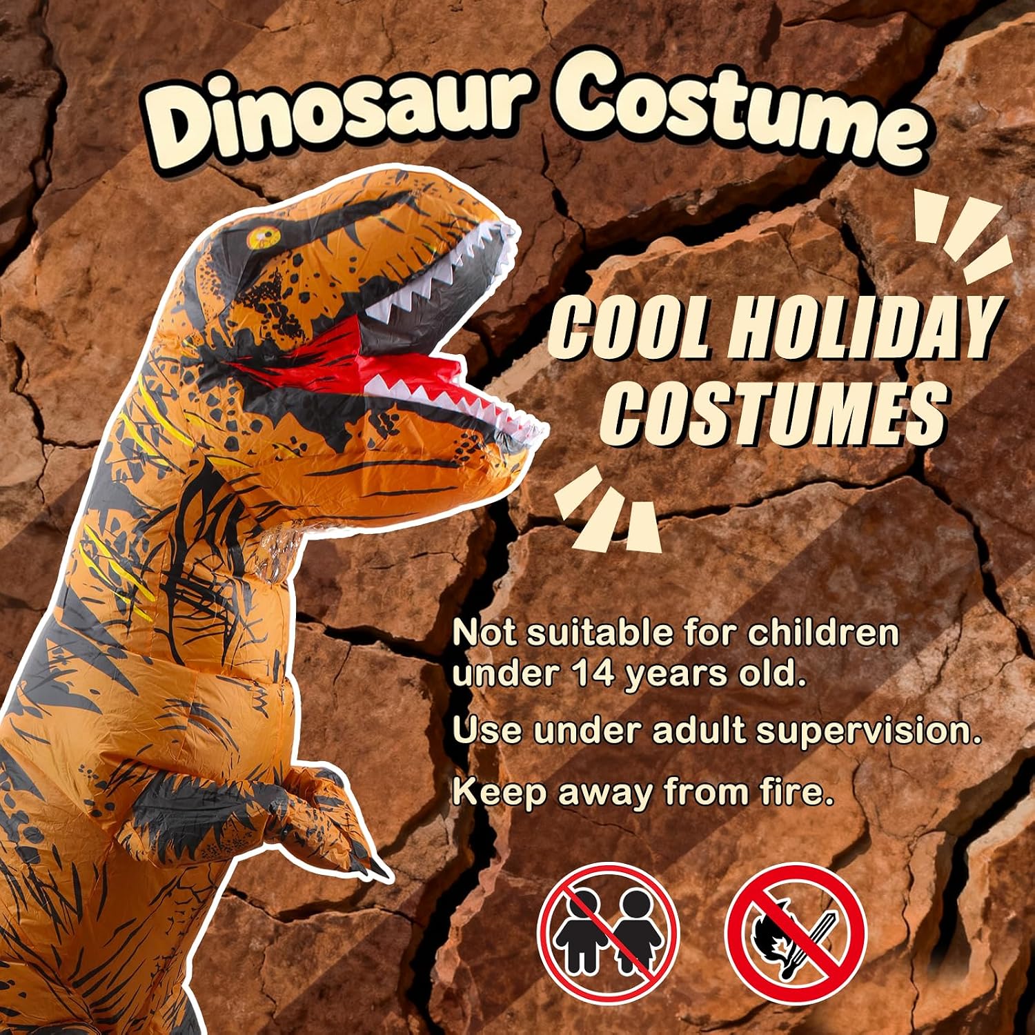 Thumbnail 6 de JASHKE Inflatable Dinosaur Costume in Polyester