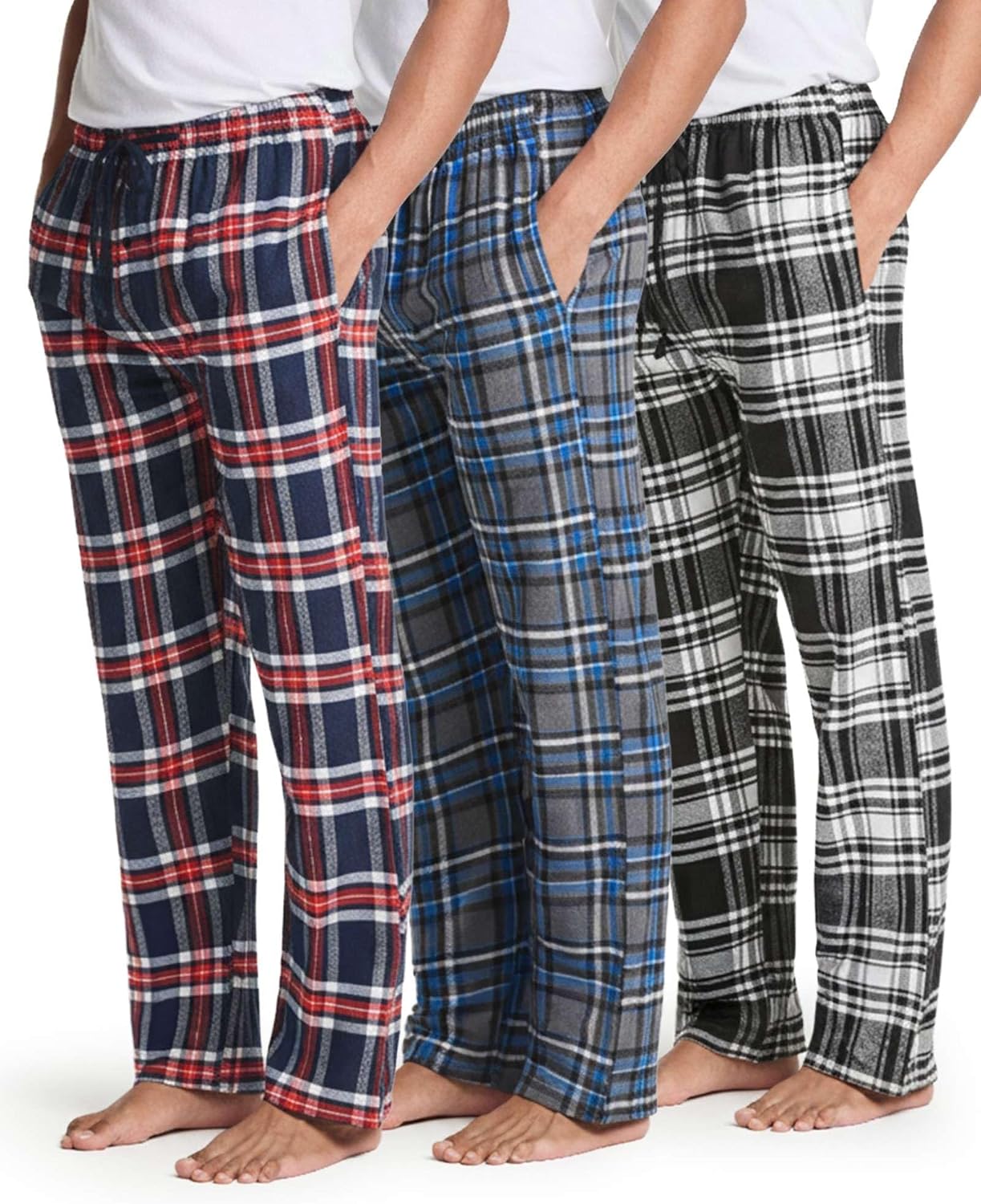 Thumbnail 1 de Real Essentials 3 Pack Pajama Pants, Big & Tall