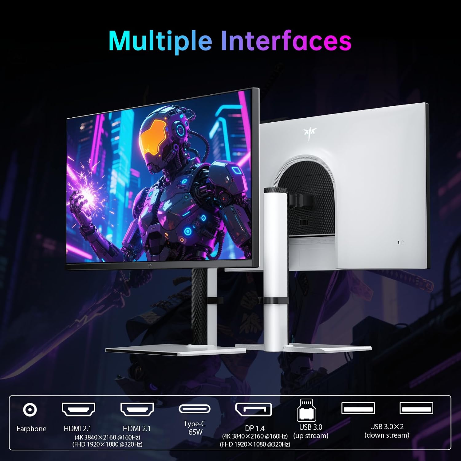 Thumbnail 5 de KTC M27P6 27-Inch 4K MiniLED Gaming Monitor (Dual Mode: 4K 160Hz / FHD 320Hz) with Type-C 65W, KVM