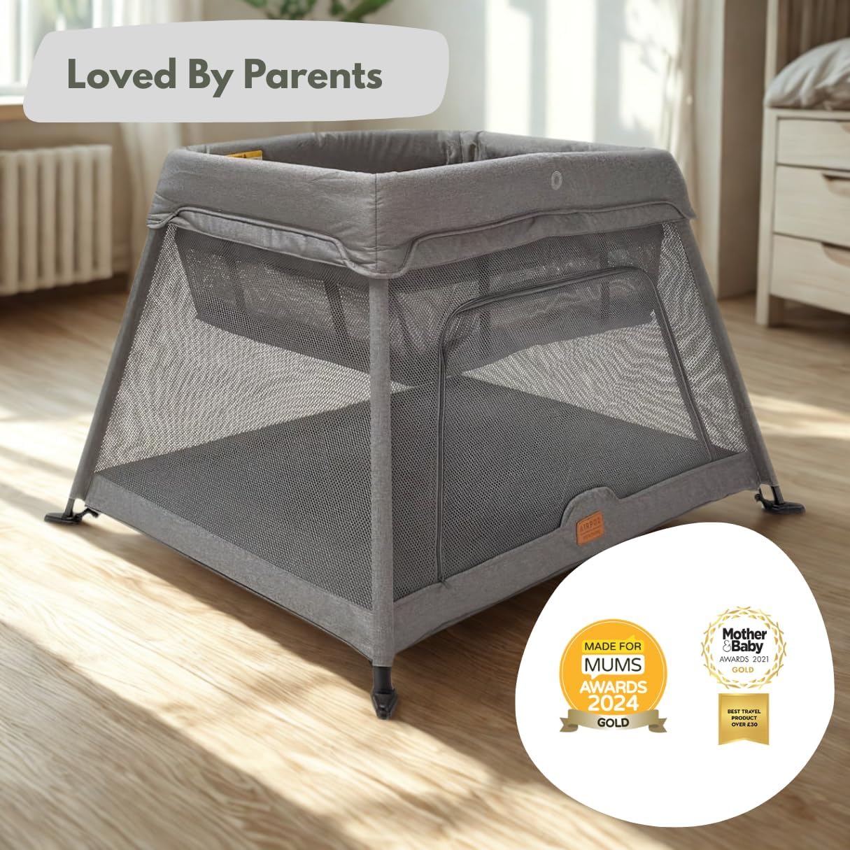 Detalle 2 de Venture Airpod Travel Cot Lightweight foldable cot 0–3 years