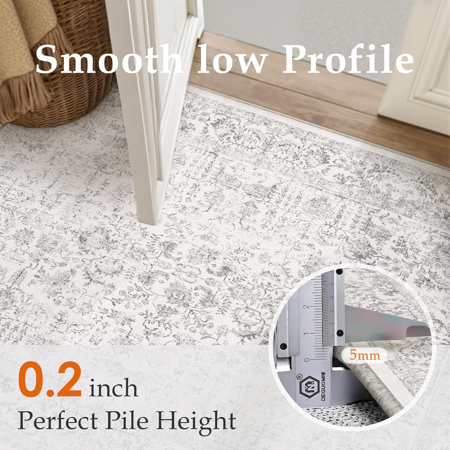 Thumbnail 5 de HUGEAR Vintage Grey rug 60x240cm