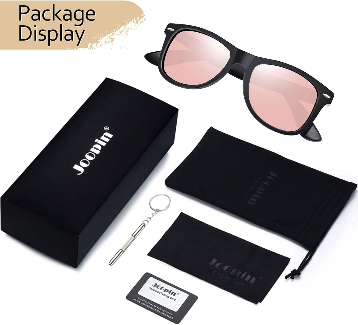 Thumbnail 4 de Joopin Gafas de Sol Polarizadas UV400 espejo rosa