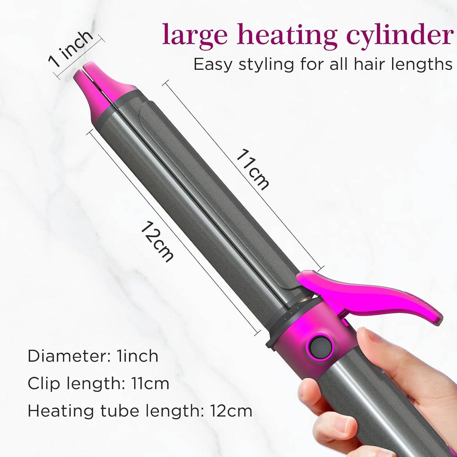 Detalle 2 de Piastra per Capelli e Arricciacapelli 2 in 1 con rivestimento nano-titanio e display LCD