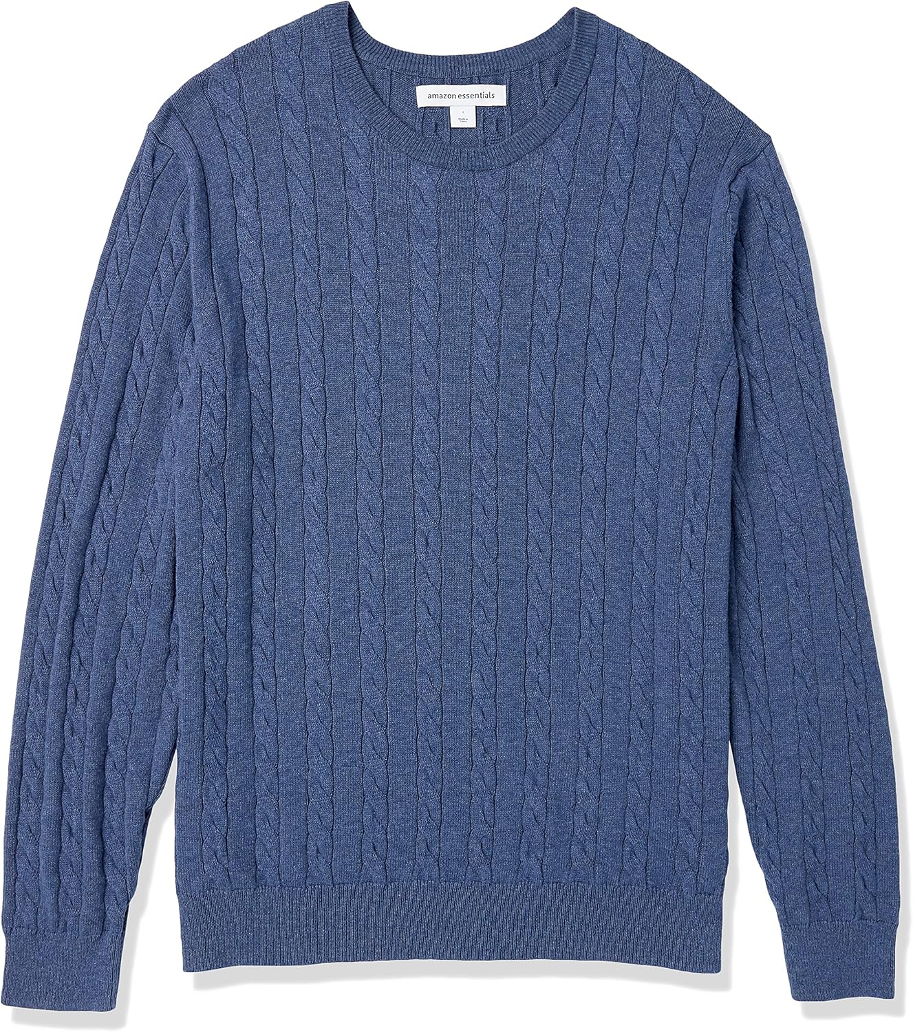 Thumbnail 5 de Amazon Essentials Herren Baumwoll-Pullover mit Rundhalsausschnitt und Zopfmuster – Normalpassform, 100% Baumwolle