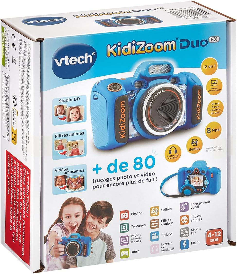Thumbnail 6 de VTech KidiZoom Duo FX Bleu – Appareil photo numérique pour enfants (4–12 ans)