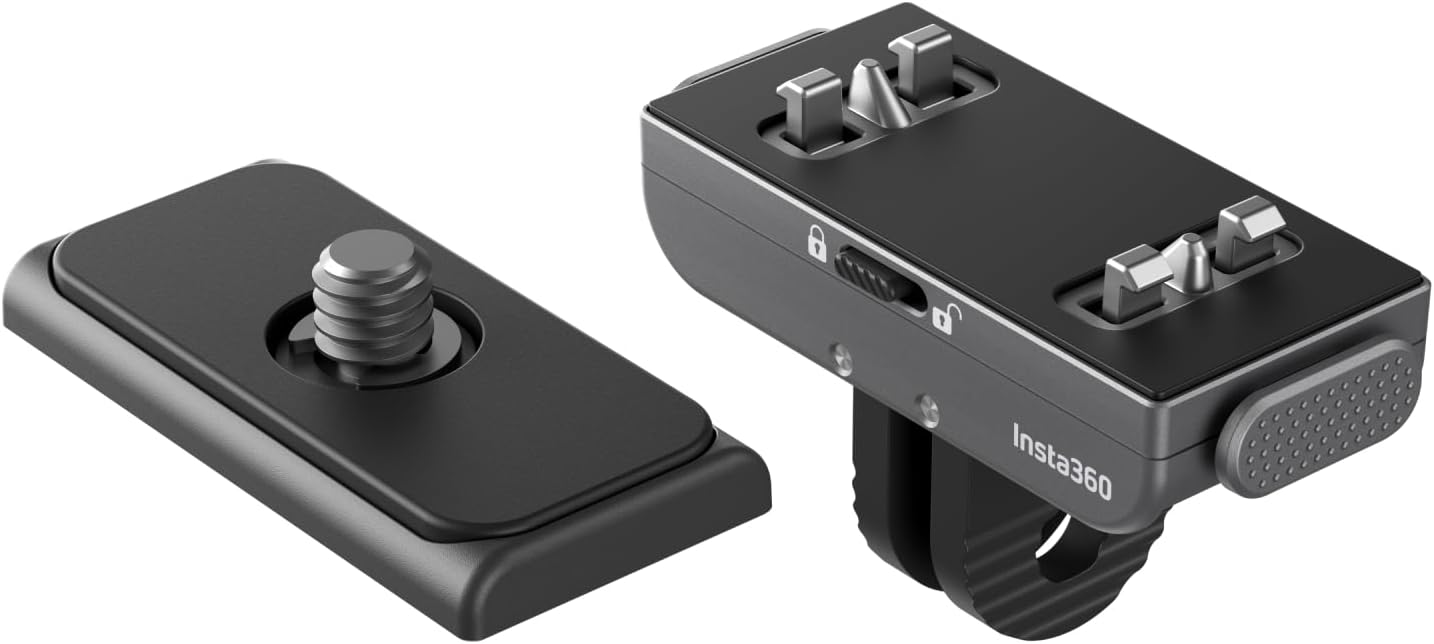 Detalle de Insta360 CINSAAVH クイックリリースマウント、マグネット着脱・薄型設計、Ace Pro 2/X4ほか対応