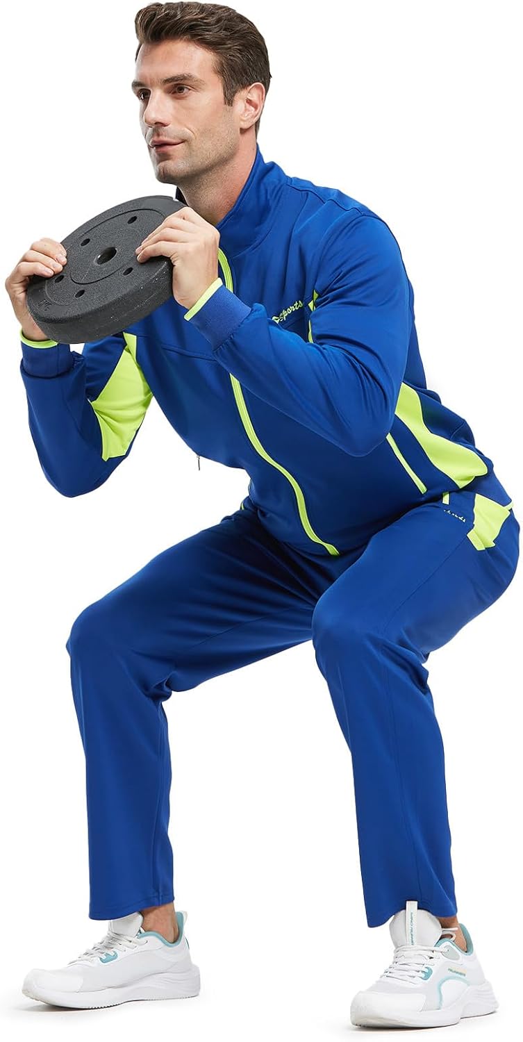 Detalle de TBMPOY Men's Tracksuits: Lightweight 2-Piece Sweat Set for All-Season Comfort