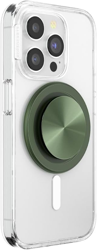 Thumbnail 1 de PopSockets 807238 PopGrip マグネット式スマホグリップ アルミ製キックスタンド オリーブ