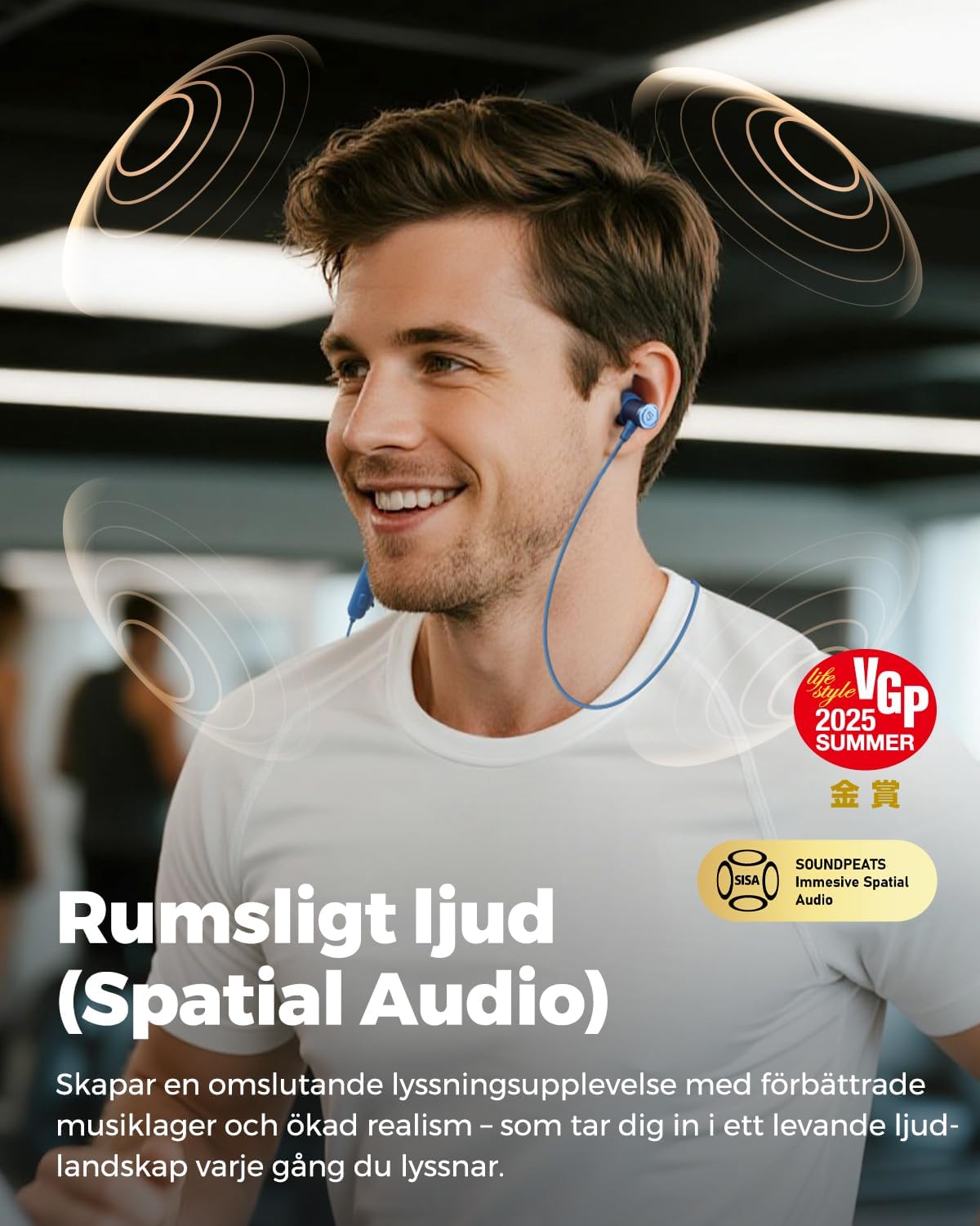 Thumbnail 6 de SoundPEATS Q40HD: In-Ear Sport-Kopfhörer mit Nackenband, LDAC & 20h Akku