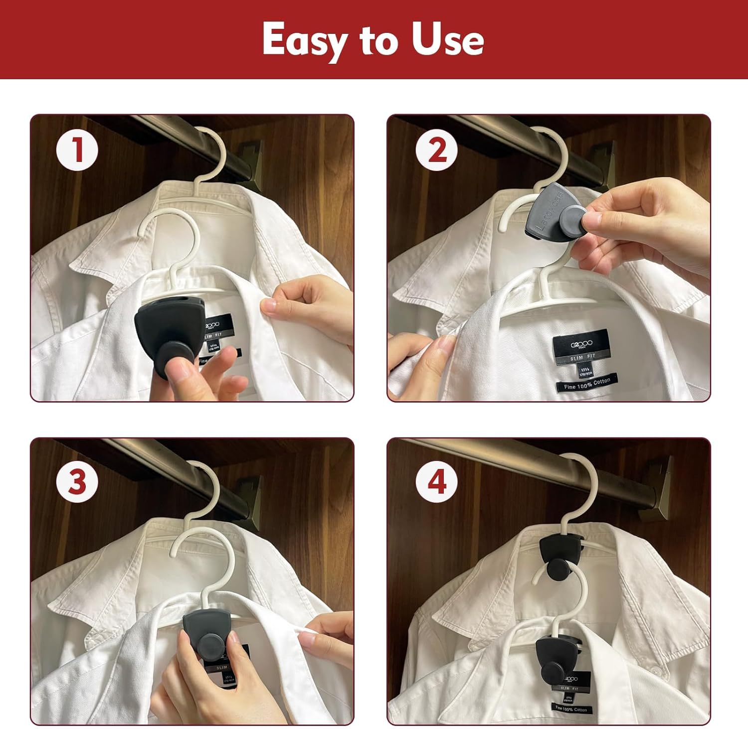 Detalle de Latoxcaa Clothes Hangers Space Saving Pack of 20 – Heavy Duty Organiser up to 20 kg