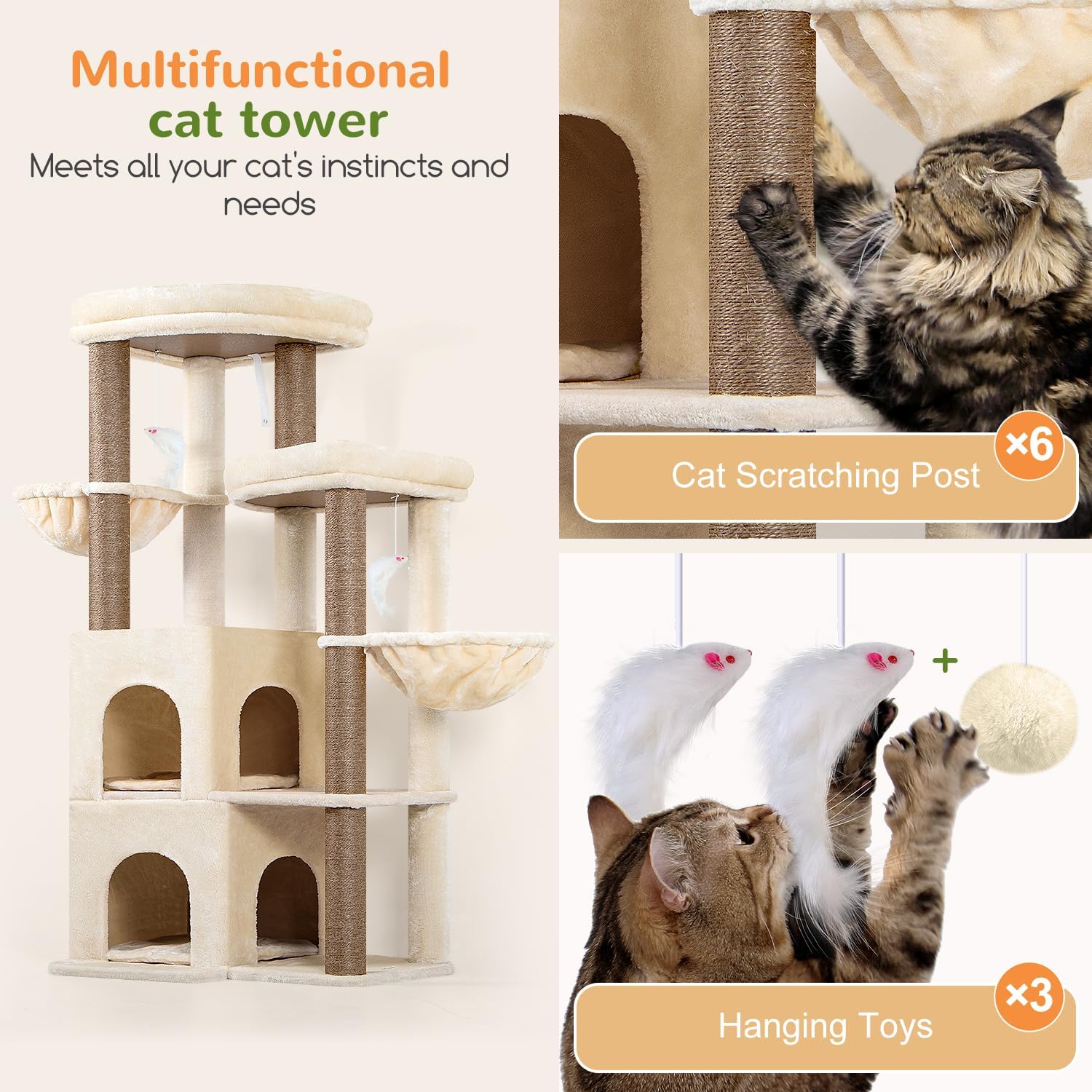 Detalle de Globlazer Cat Tree, 63-Inch