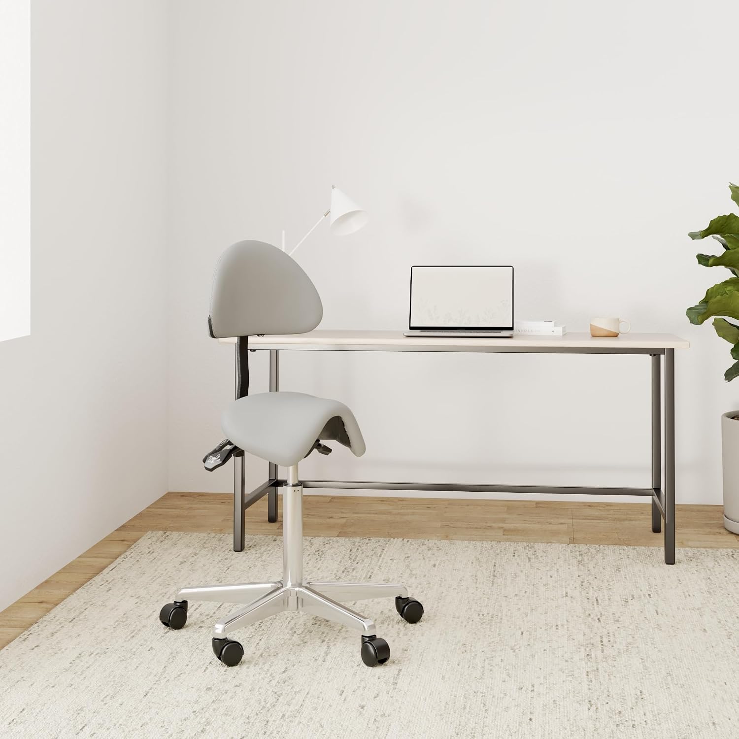 Thumbnail 1 de HJH Office 608920 Sgabello TOP WORK 20 in grigio