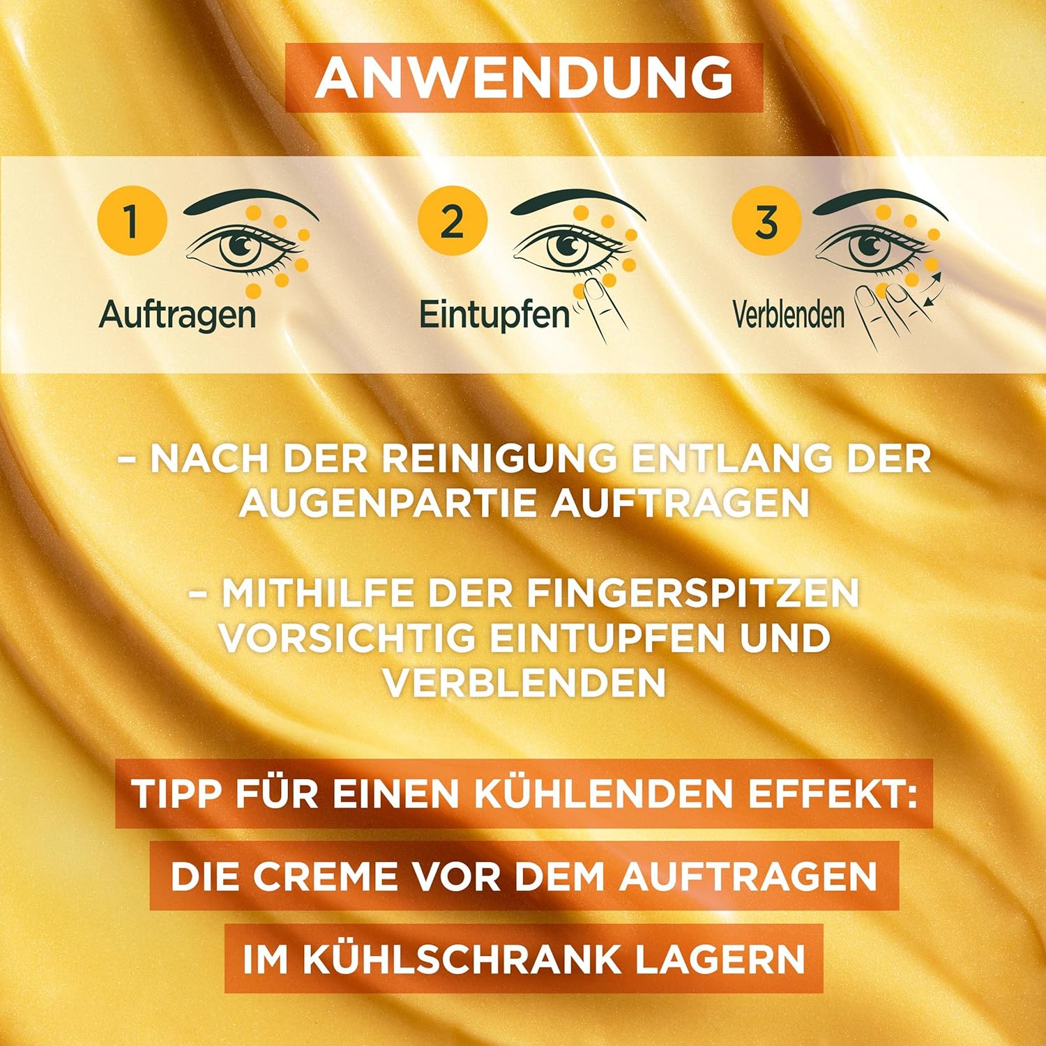 Detalle 2 de Garnier SkinActive Vitamin C Glow Booster Anti-Müdigkeits Augencreme 15 ml