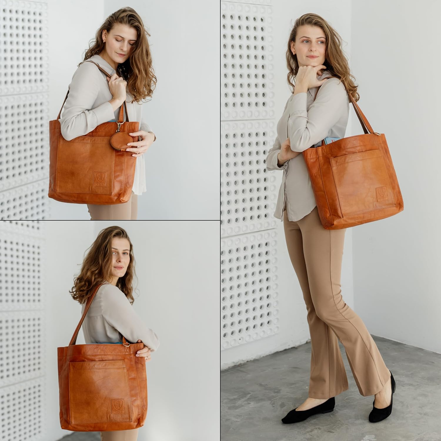 Thumbnail 6 de Berliner Bags Vintage Shopper Seville: langlebige Ledertasche mit Vintage-Look