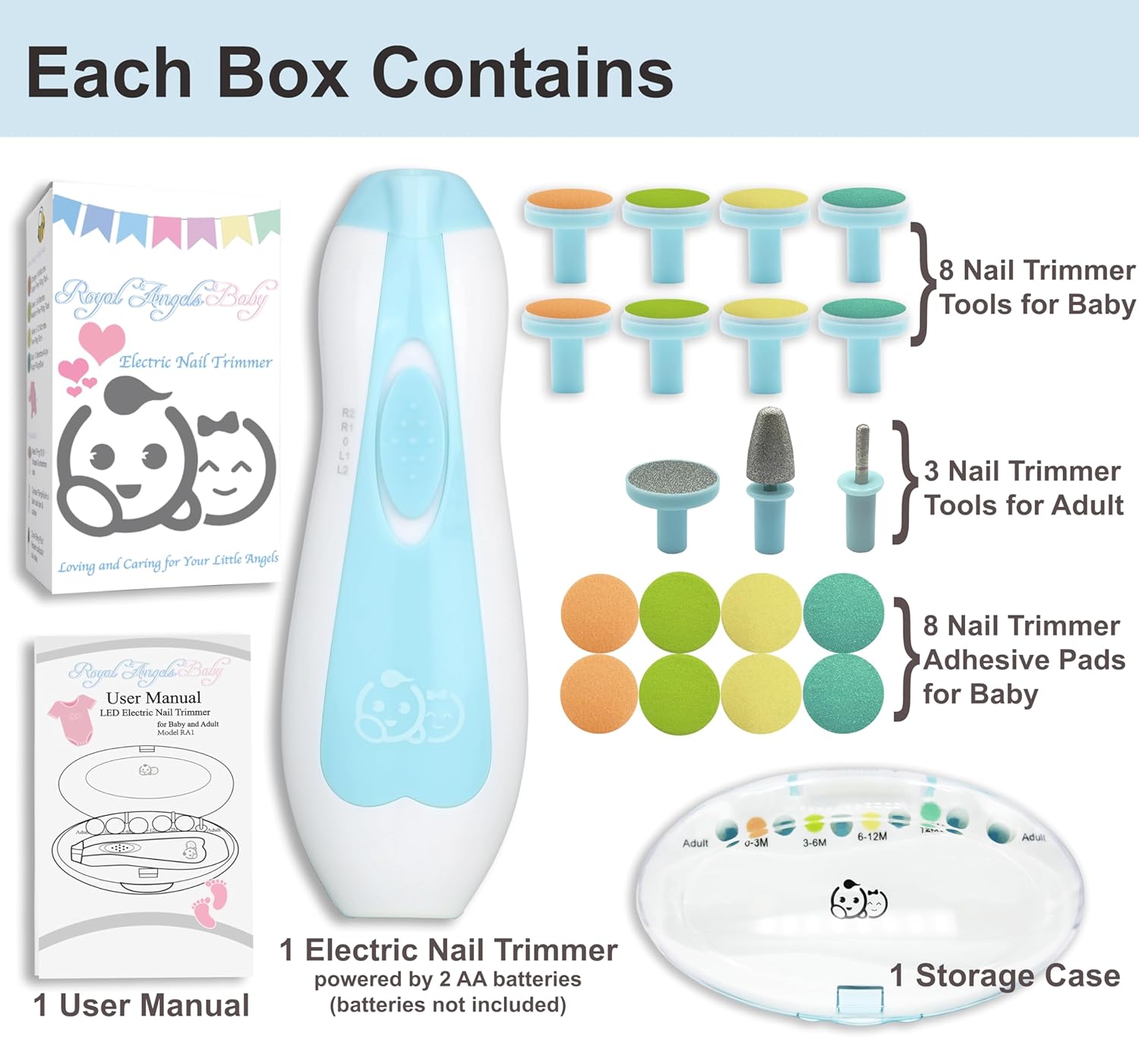 Thumbnail 6 de Royal Angels Baby-Nageltrimmer 21-in-1 👶