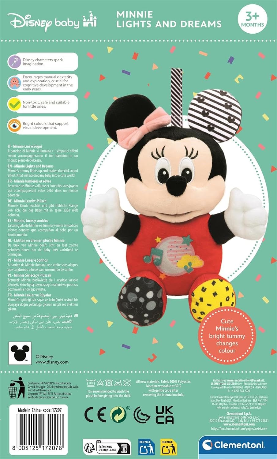 Thumbnail 2 de Clementoni 17207 Disney Baby – pluszak Minnie ze światłem i muzyką