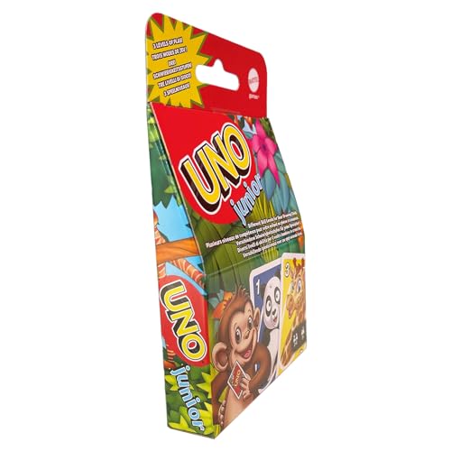 Detalle de Mattel Games UNO Junior — Gioco di Carte per Bambini 3+ (2‑4 Giocatori)