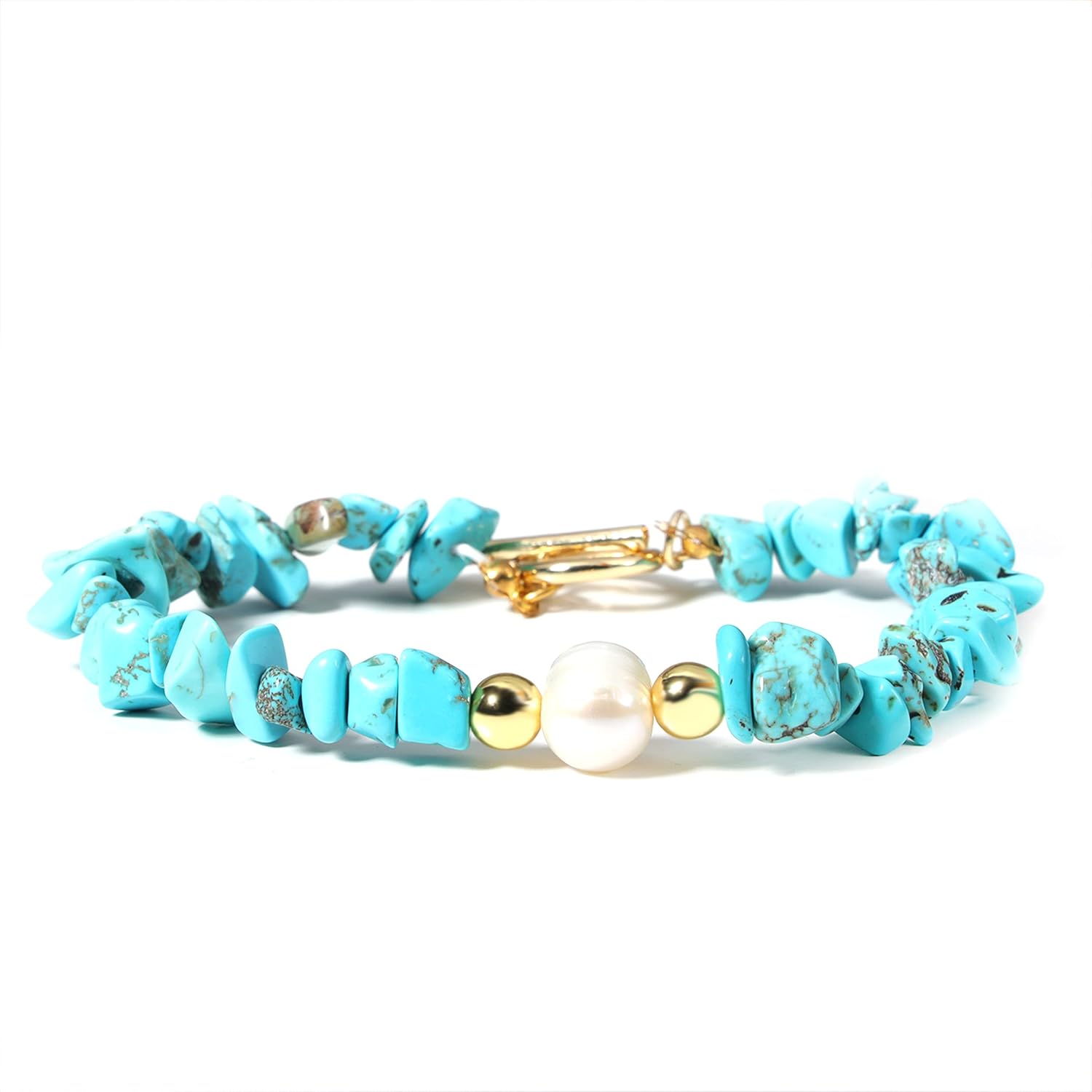 Thumbnail 6 de MILAKOO Splitterarmband mit echten Perlen – Natursteinarmband für Damen