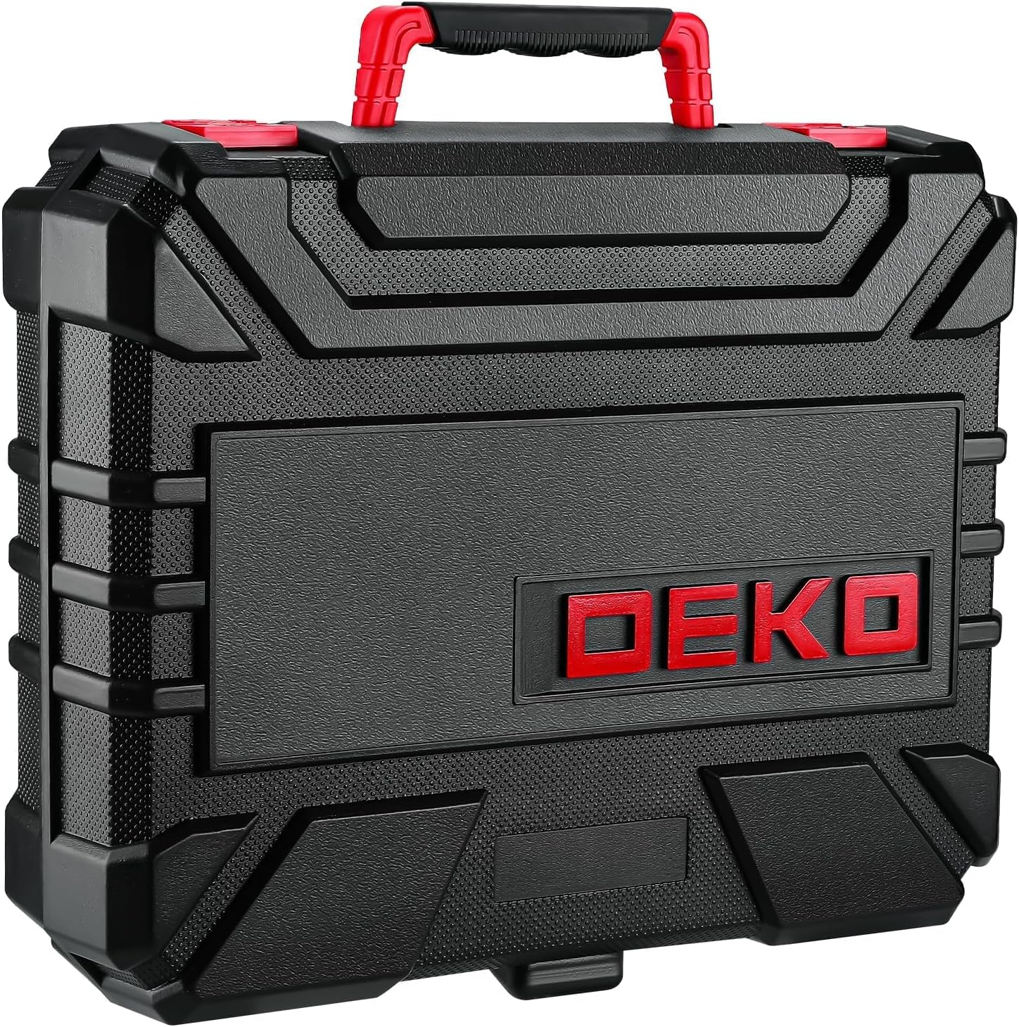 Detalle 2 de DEKO Werkzeugkoffer-Set mit Akkuschrauber (8V) und LED – bestückt, 126-teilig