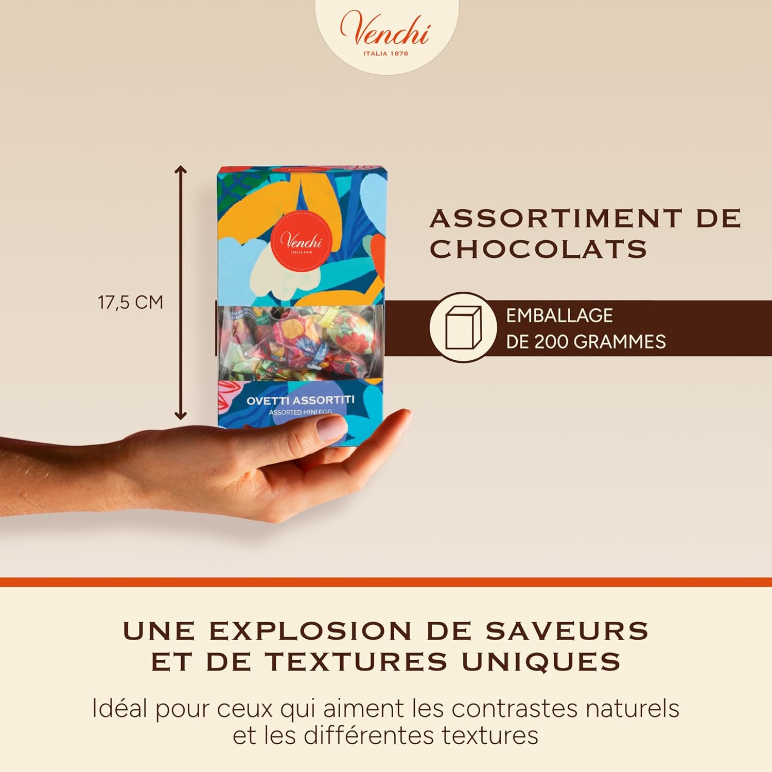 Thumbnail 4 de Venchi Étui de Petits Œufs au Chocolat Assortis sans gluten – 200 g