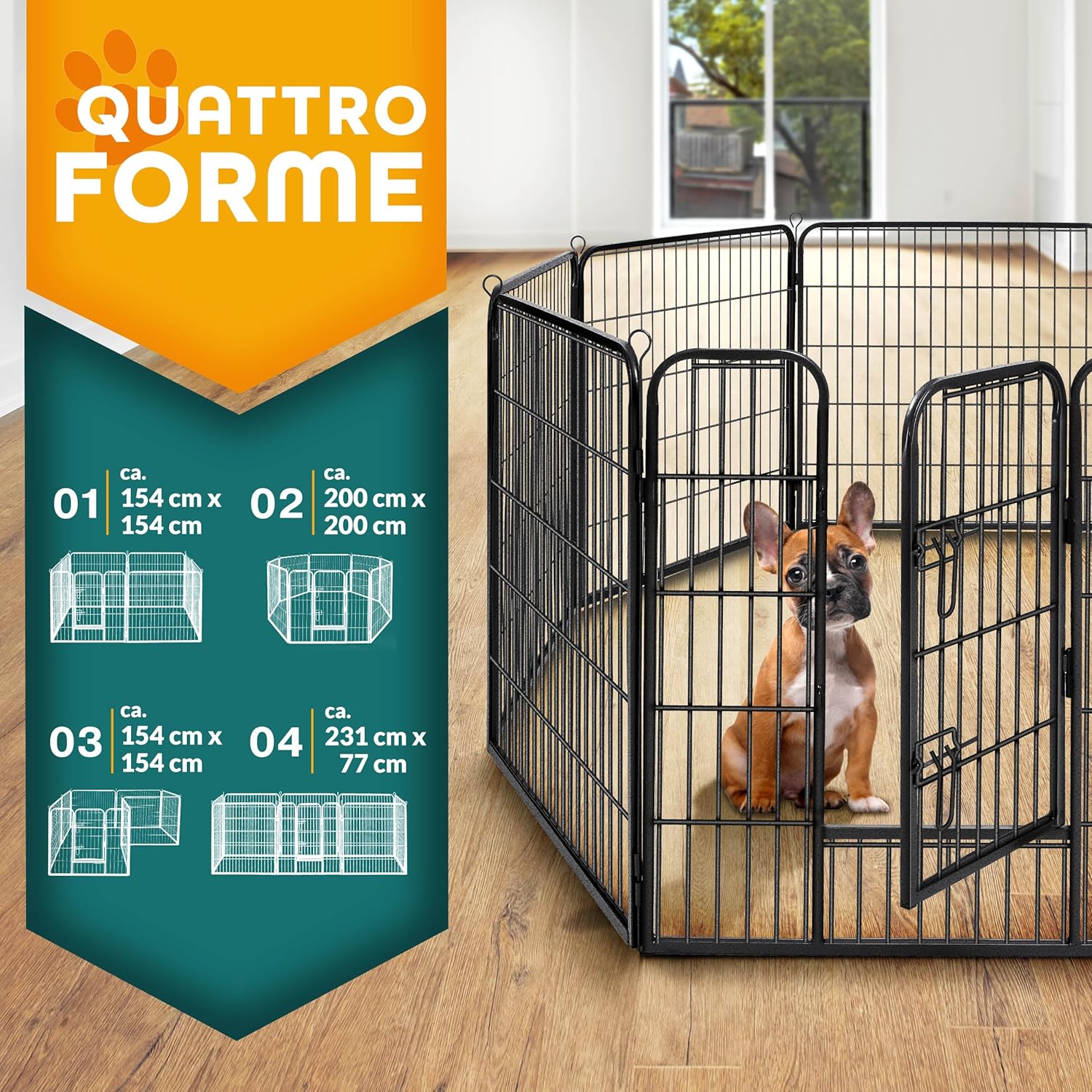 Thumbnail 1 de TRESKO Recinzione 80 cm per cani