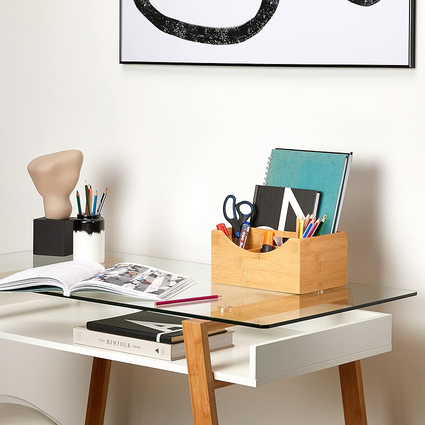 Thumbnail 1 de Relaxdays bambú organizador escritorio 12 x 25 x 18 cm