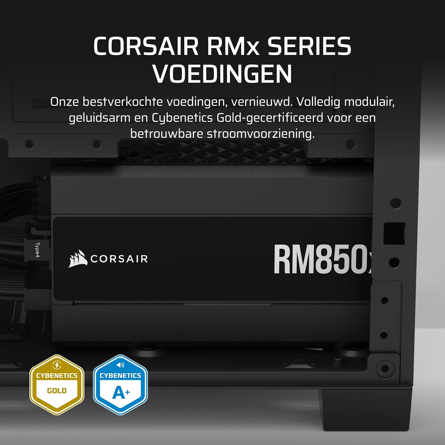 Thumbnail 1 de Corsair RM850x CP-9020270-EU ATX-voeding, 850 W, modulair en ATX 3.1