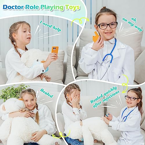 Detalle 2 de Sundaymot Maletín de médicos: juego de rol con estetoscopio y accesorios