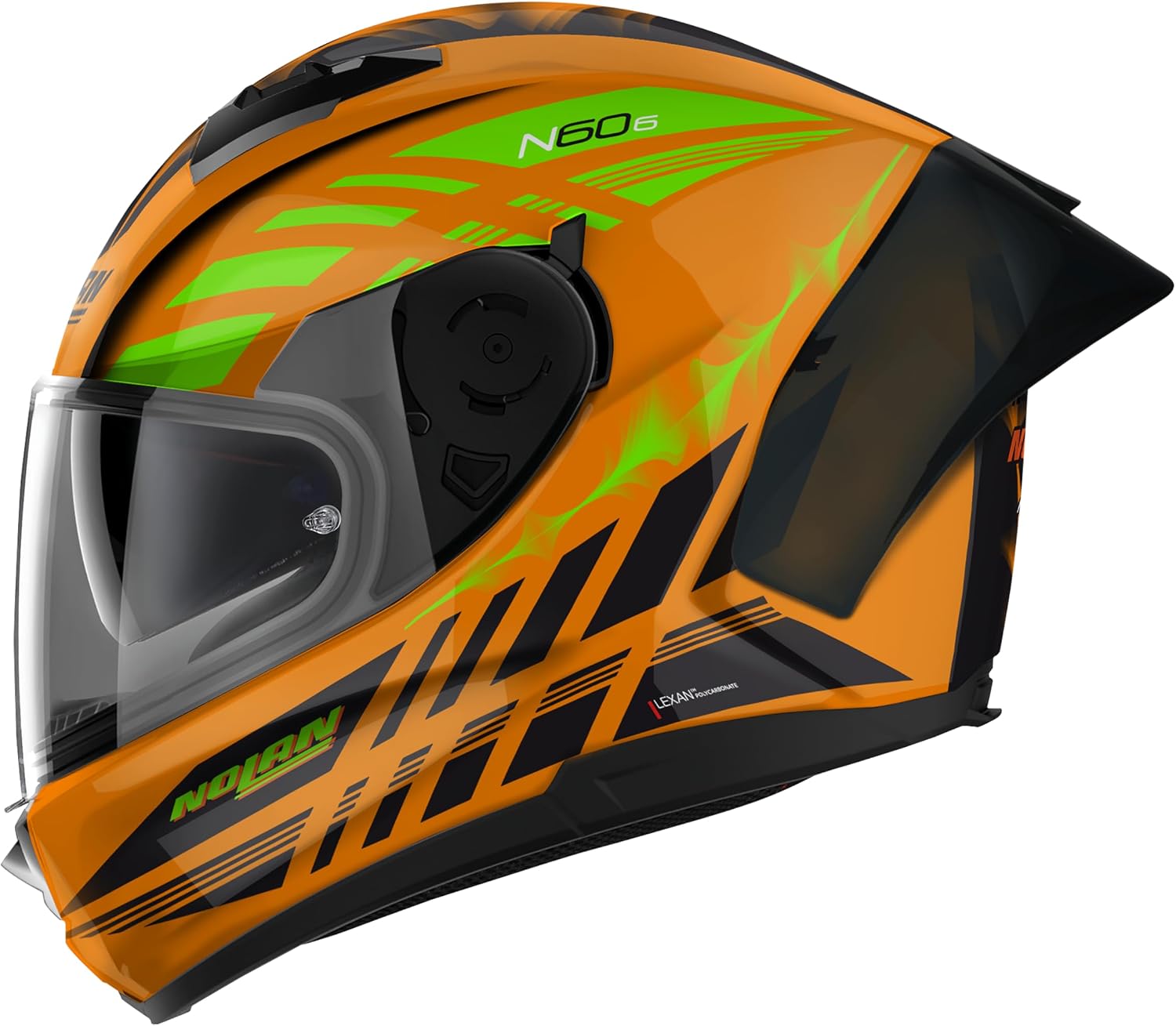 Detalle de Nolan N60-6 Sport Hotfoot Casco: stile sportivo e comfort quotidiano