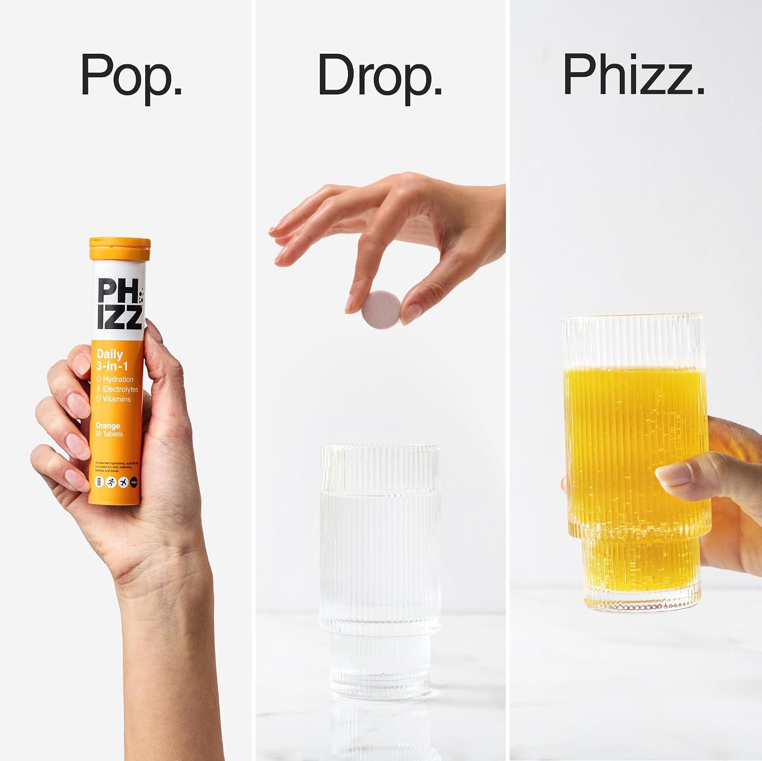 Thumbnail 6 de Phizz Electrolytes, Multivitamin & Hydration Tablets – 60 Effervescent Electrolyte Tablets