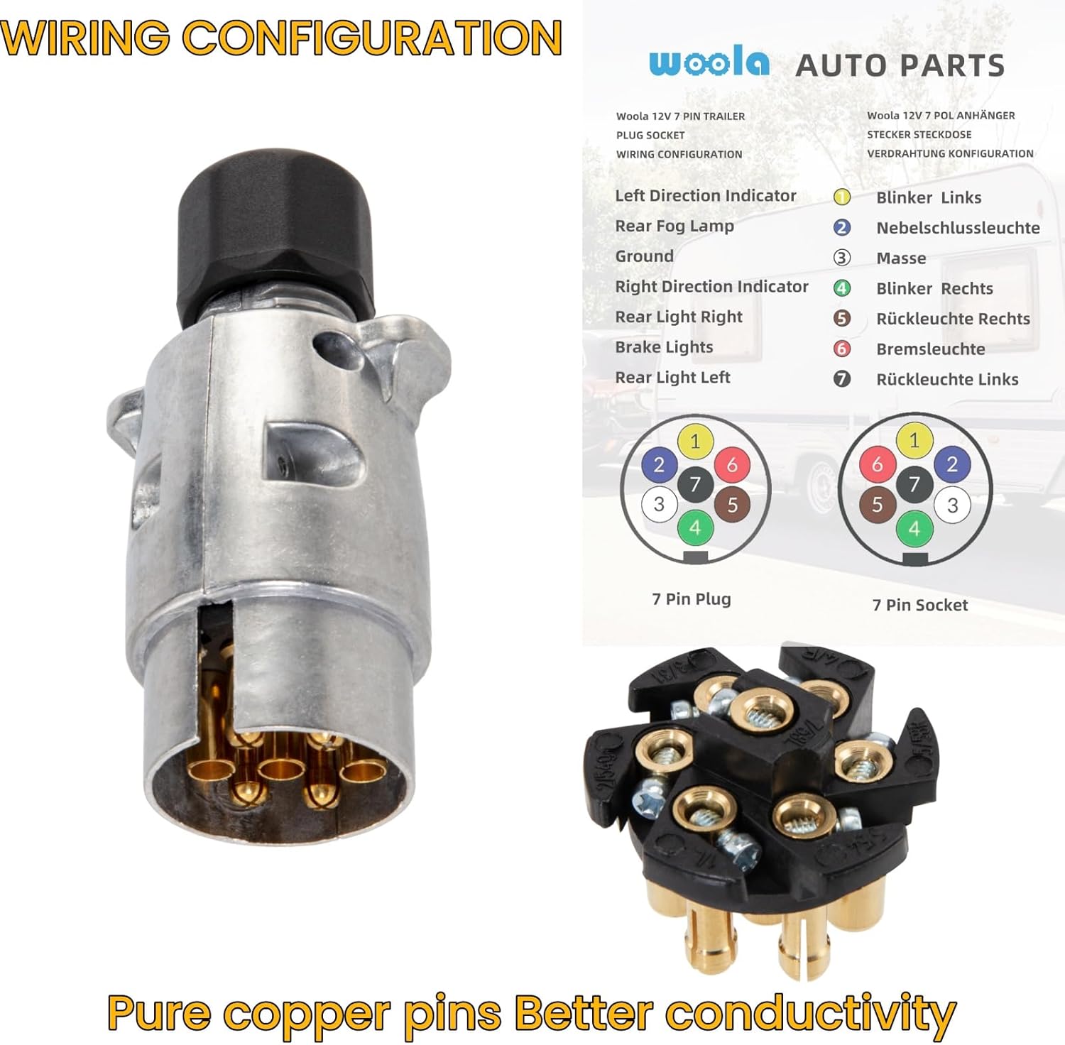 Thumbnail 2 de Woola 7 Pin Trailer Connector
