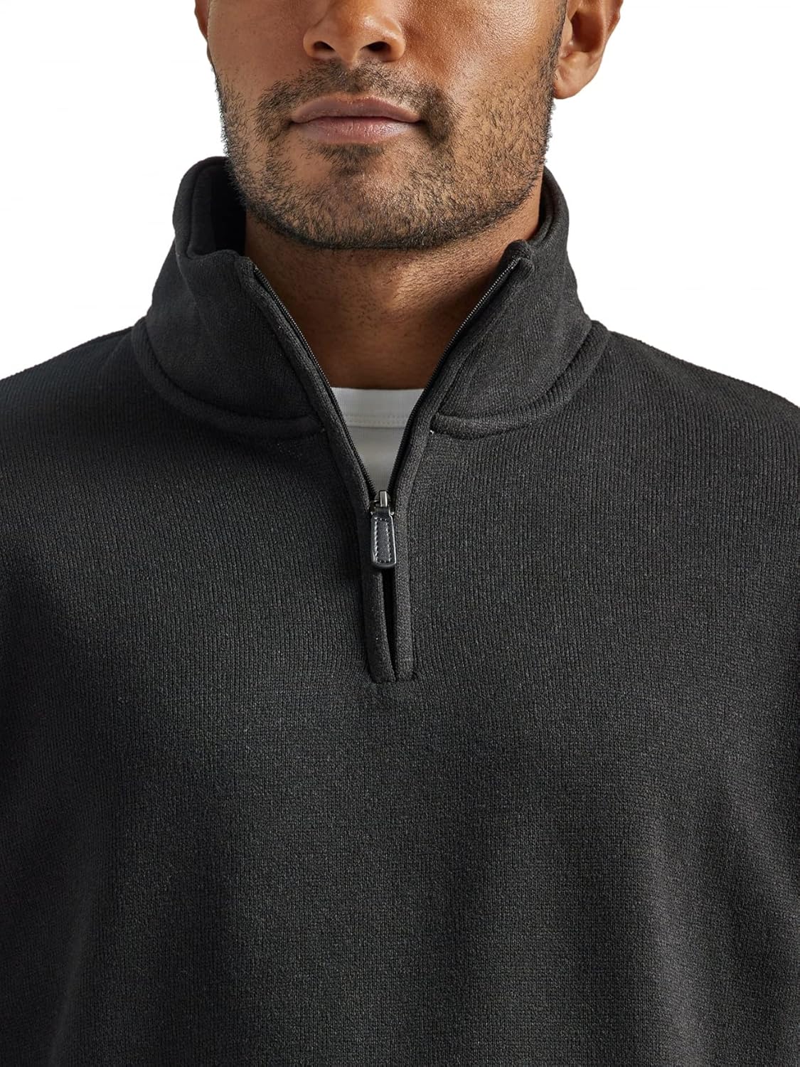 Detalle de Wrangler Authentics Men's Long Sleeve Fleece Quarter-zip