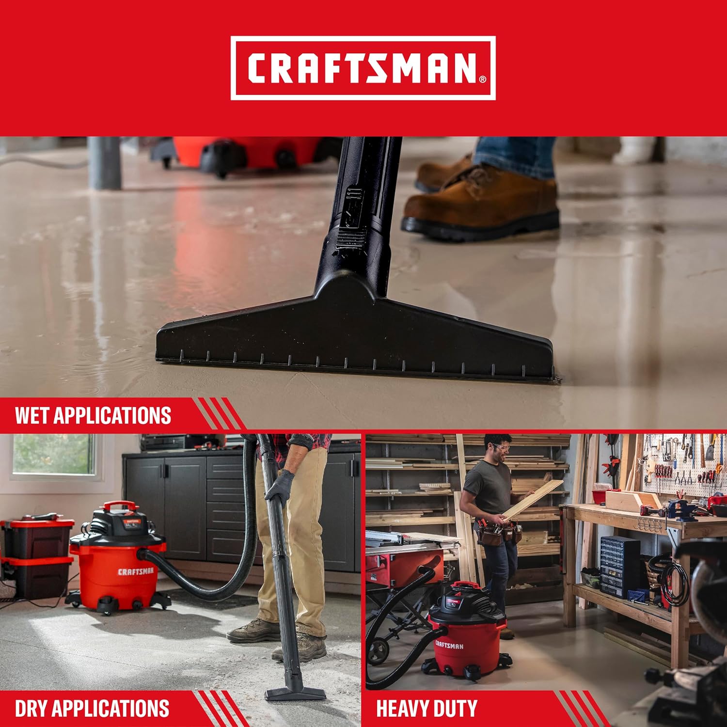 Detalle 2 de Craftsman CMXEVBE17595 6.5 Peak HP wet/dry vac