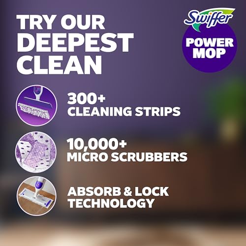 Detalle 2 de Swiffer PowerMop Multi-Surface Mopping Pad Refills (11 Count) for Floor Cleaning