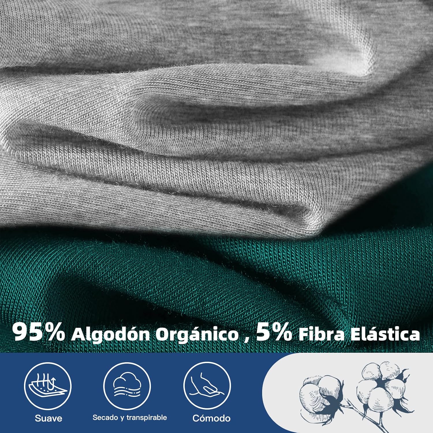 Detalle 2 de Fullluwaa Boxer Pack 10 95% algodón