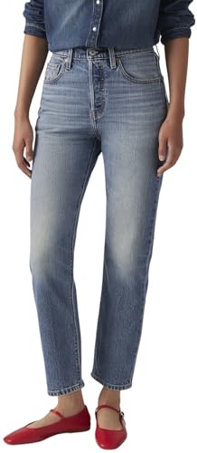 Detalle de Levi's 501 Crop Vaqueros Mujer 25W/26L – estilo clásico en versión recortada