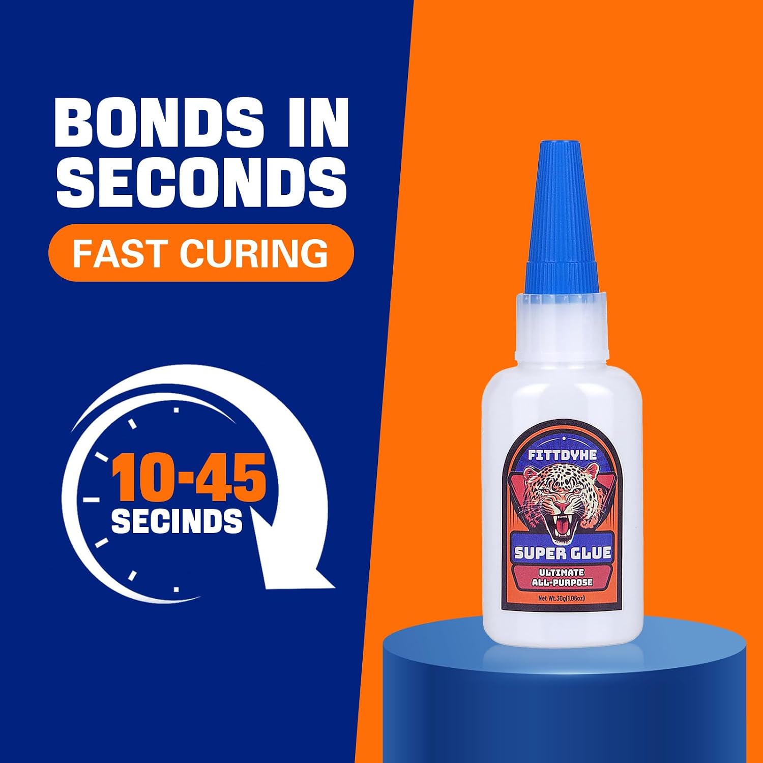Detalle de FITTDYHE 30g Clear Super Glue, Fast-Drying Waterproof Liquid Adhesive