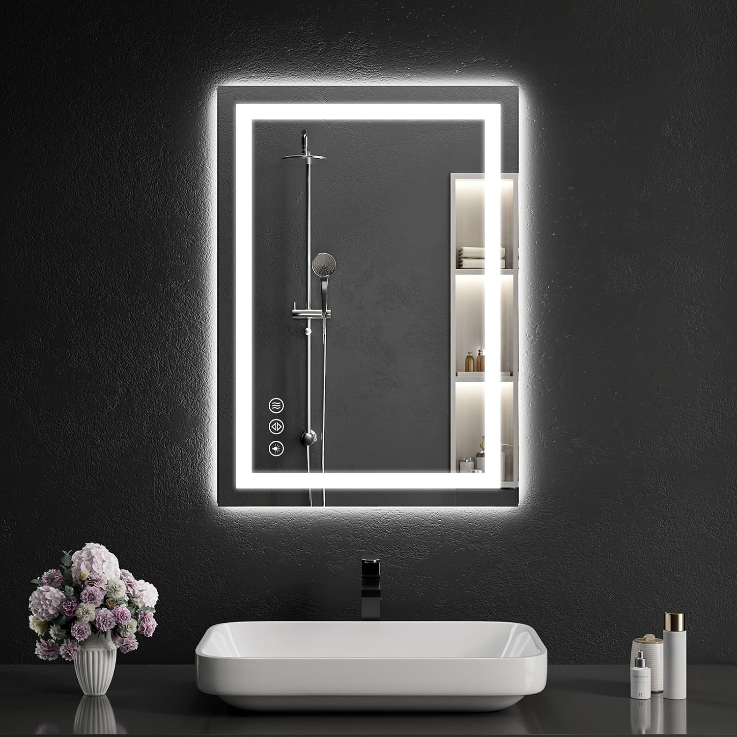 Detalle de WISSMIELS LED Bathroom Mirror, 20" x 28
