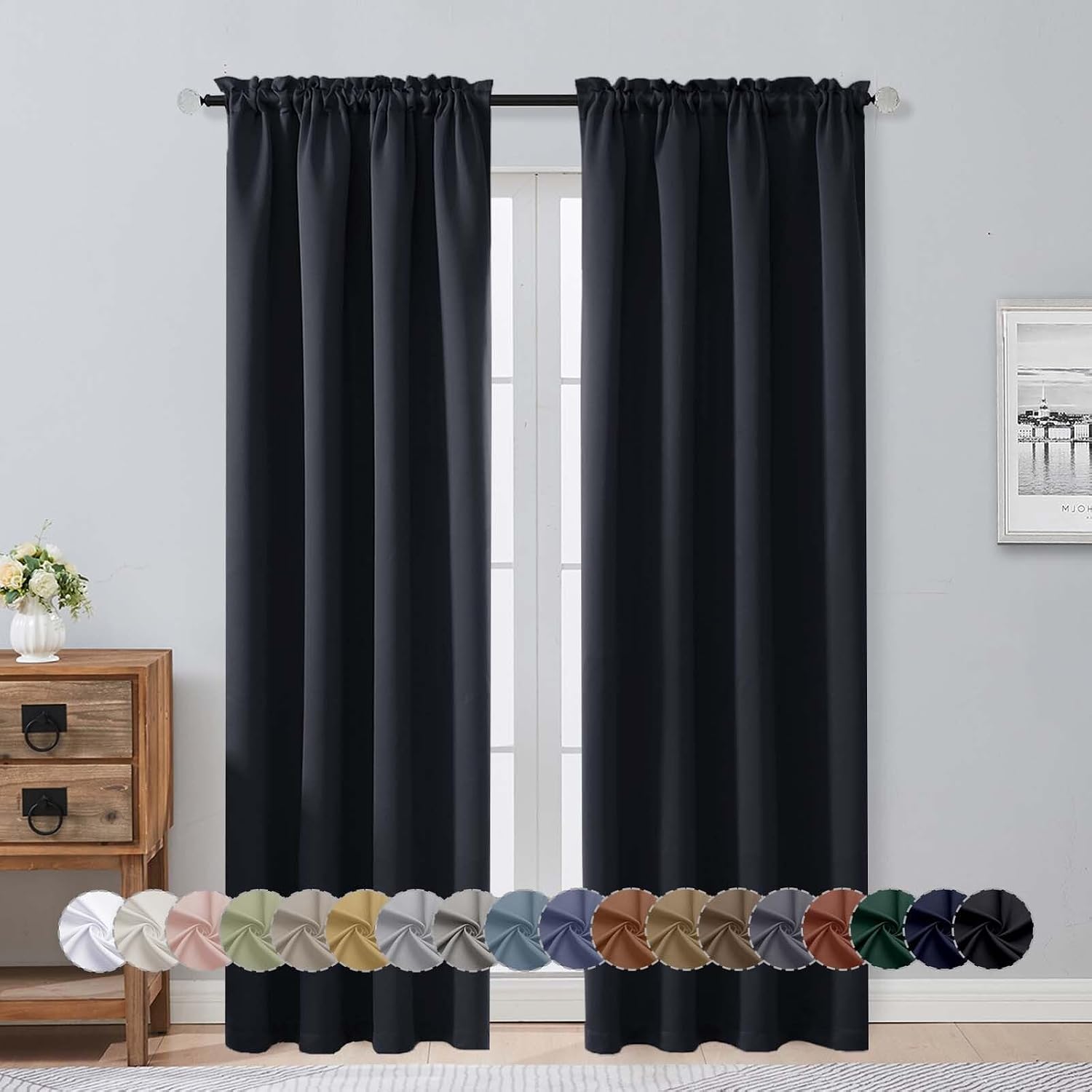 Detalle de Aiyufeng Halloween Blackout Curtains 84" 2-panel set ๐ช