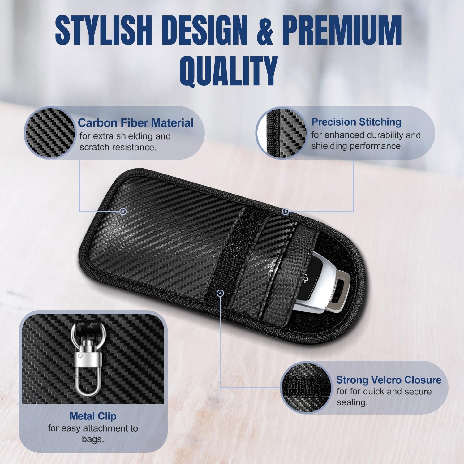 Detalle 2 de RealPlus Faraday Pouch 2-pack — key blocker pouch