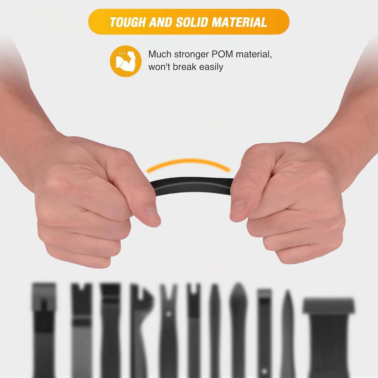 Detalle 2 de GOOACC 40-Piece Trim Removal Tool Kit for Auto Upholstery, Terminals, Clips, and Wiring Threading