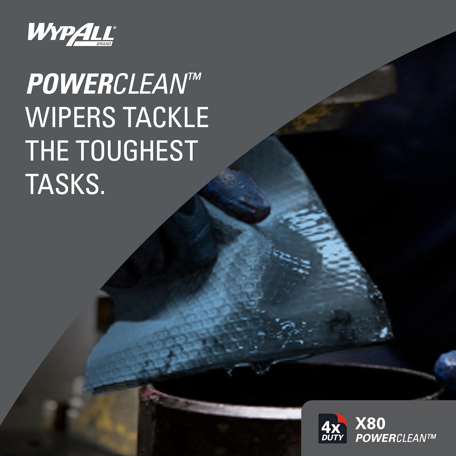 Thumbnail 3 de WypAll PowerClean X80 455 Sheets Wipes 🧻