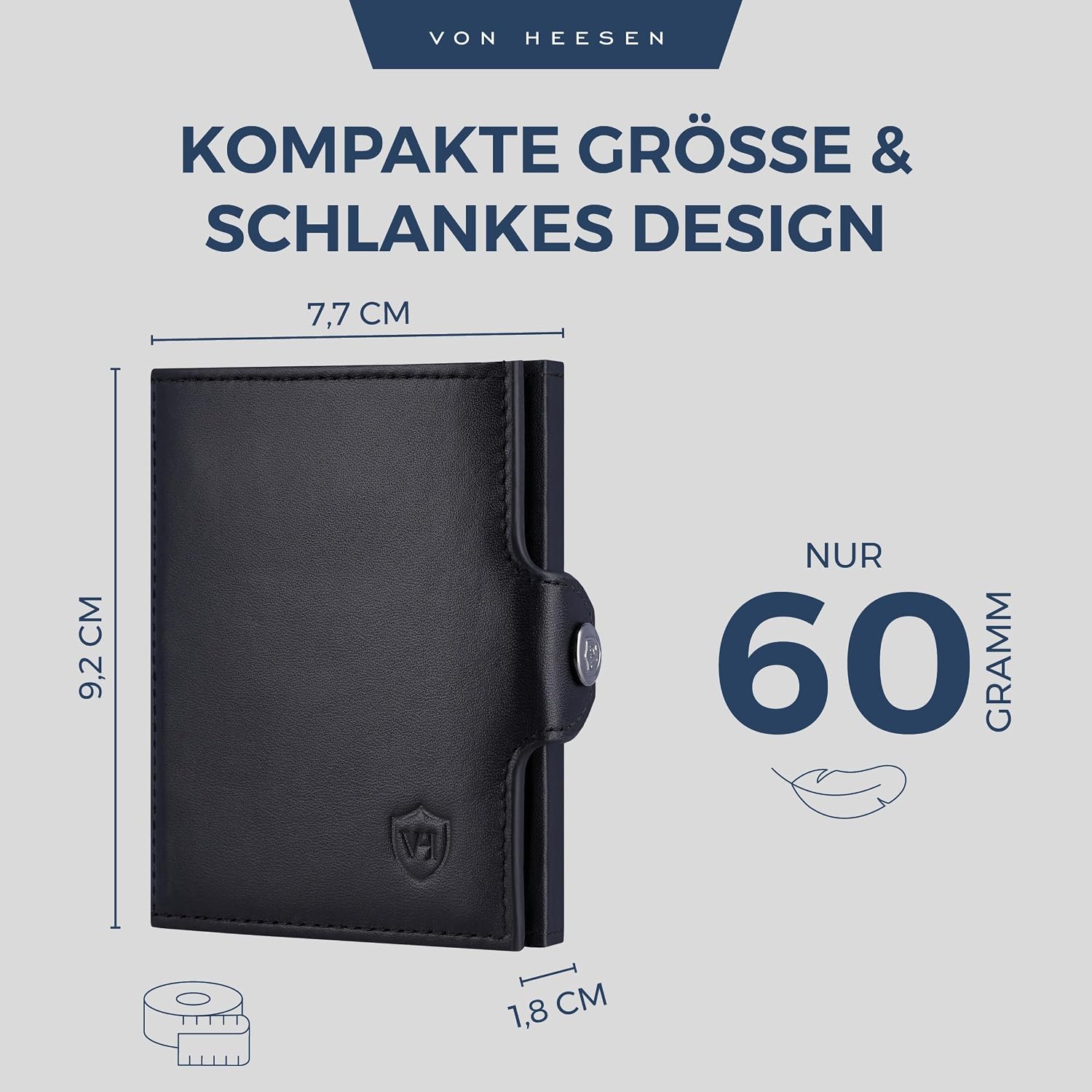 Thumbnail 4 de VON HEESEN Slim Wallet RFID Schutz 8 Karten
