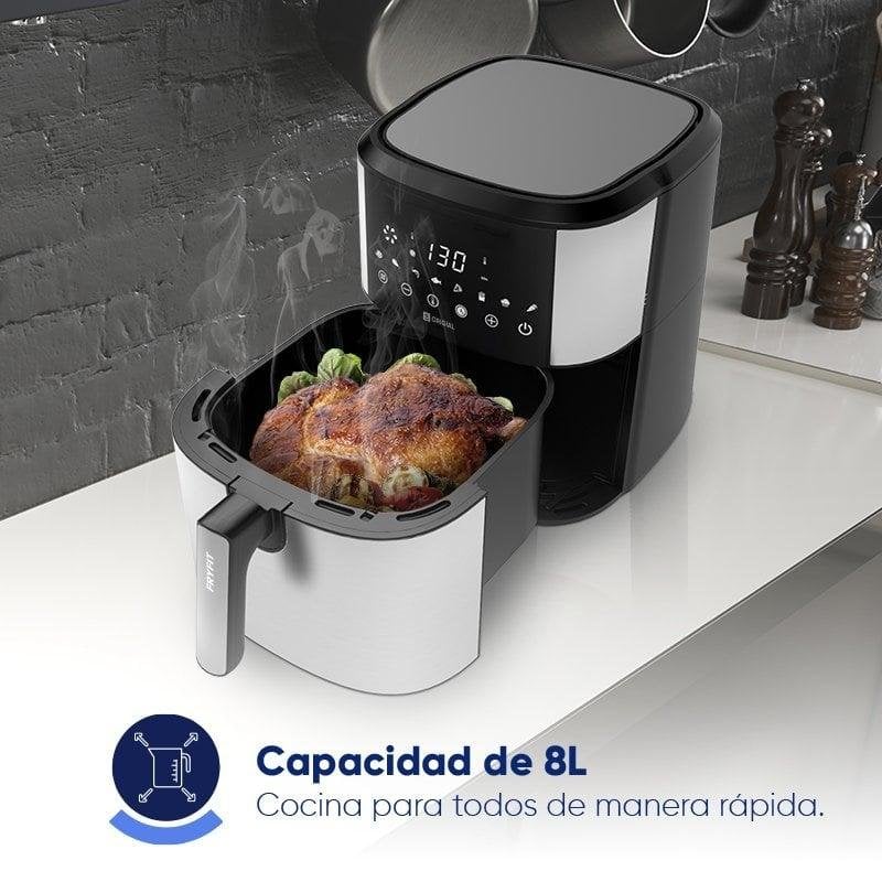 Detalle de Origial FRYFIT 8L Freidora de Aire 1700W + SCALE CARE&FIT SMART WHITE (Pack) - cocina saludable y precisión en casa
