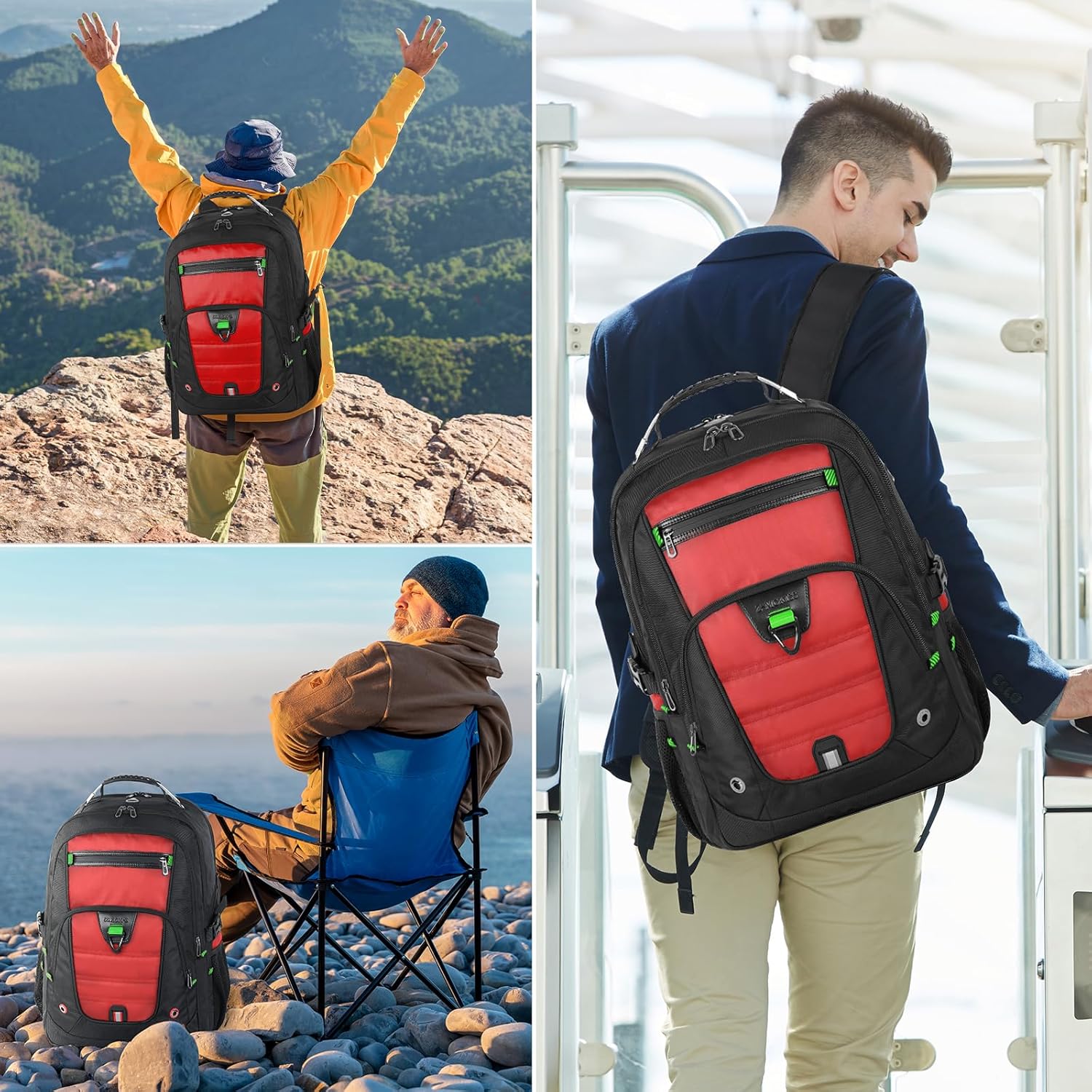 Thumbnail 4 de Z-MGKISS laptop backpack 52L travel bag
