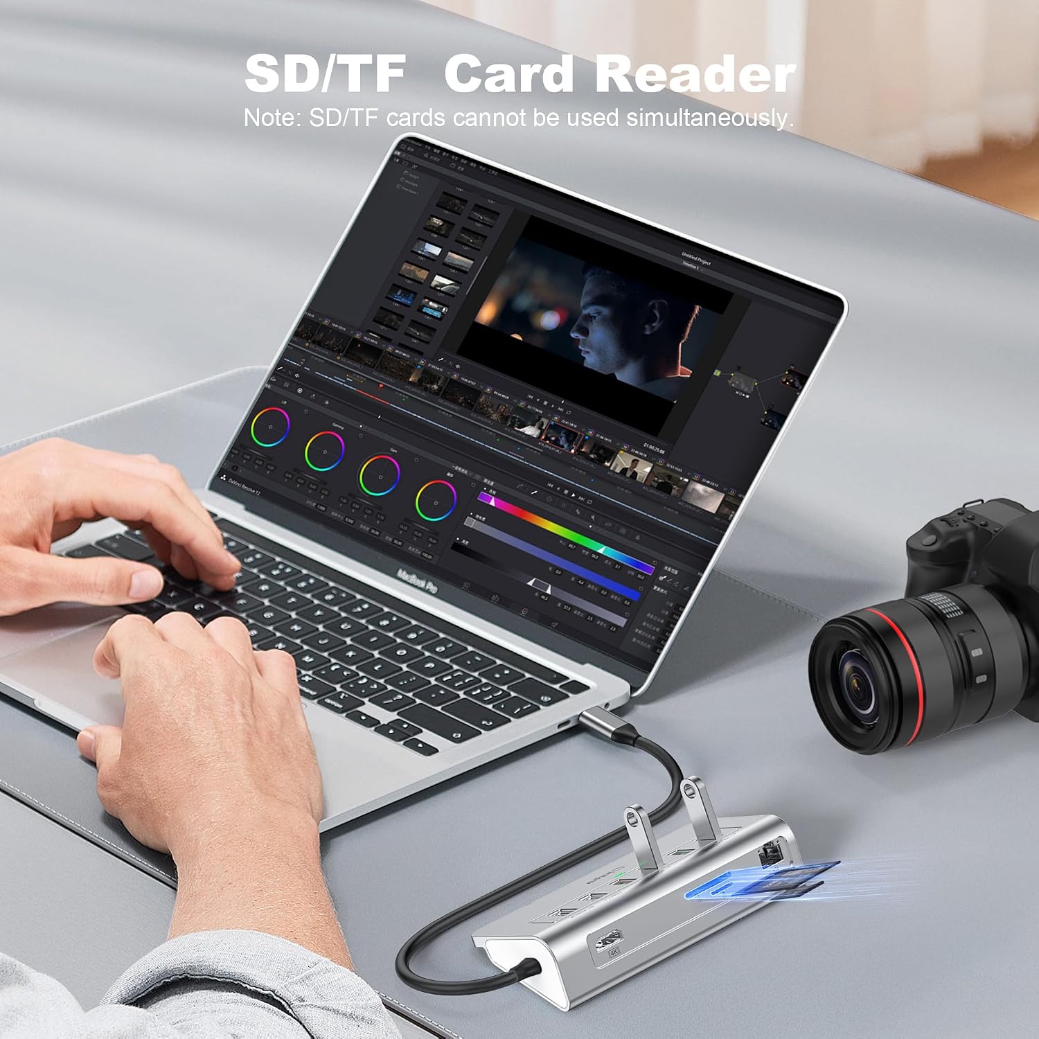 Thumbnail 5 de intpw P9R PRO 10-in-1 USB-C Hub with 4K@60Hz HDMI, 1Gbps Ethernet and PD 100W