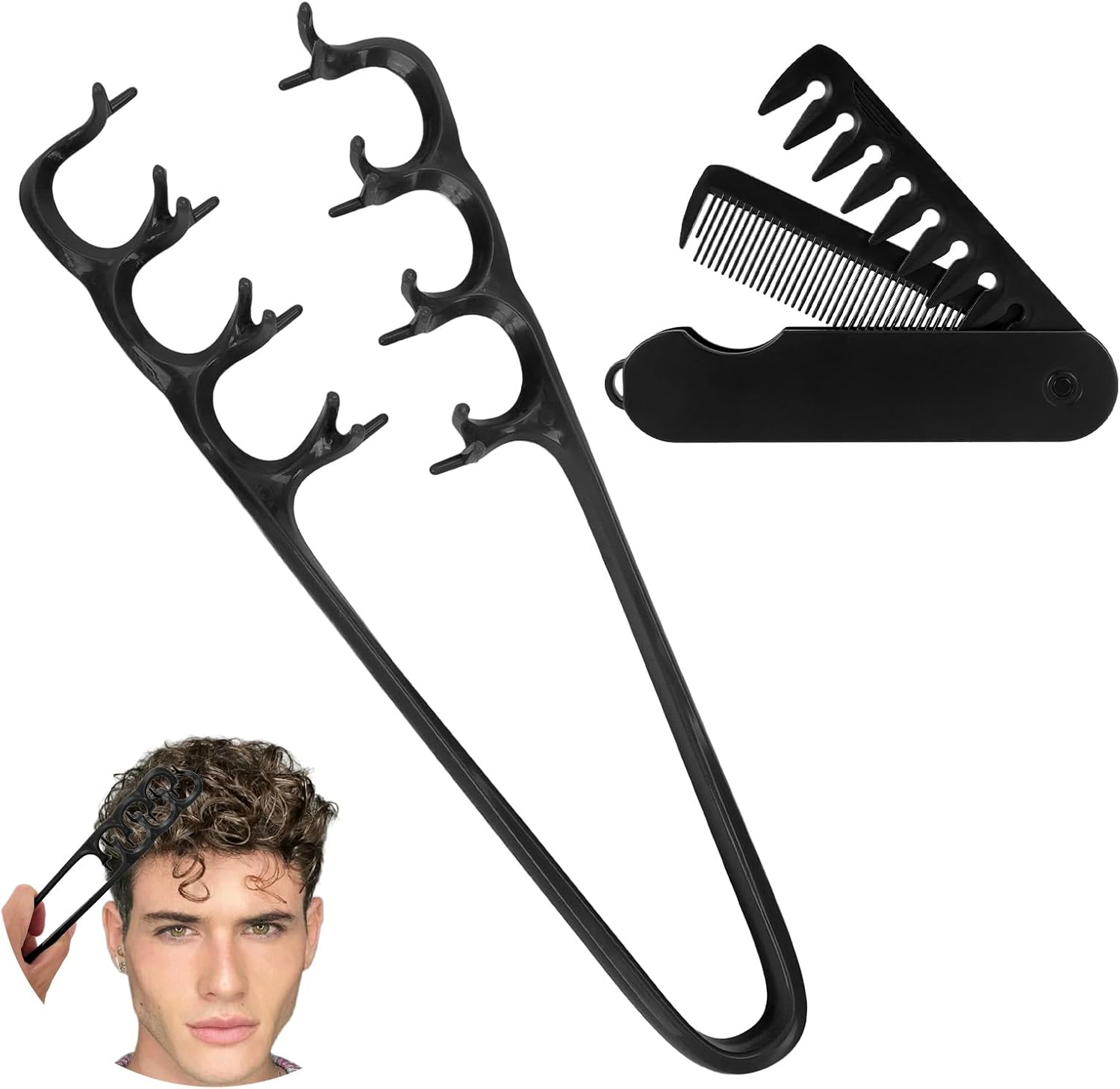 Detalle de Peine texturizador 2 piezas para cabello