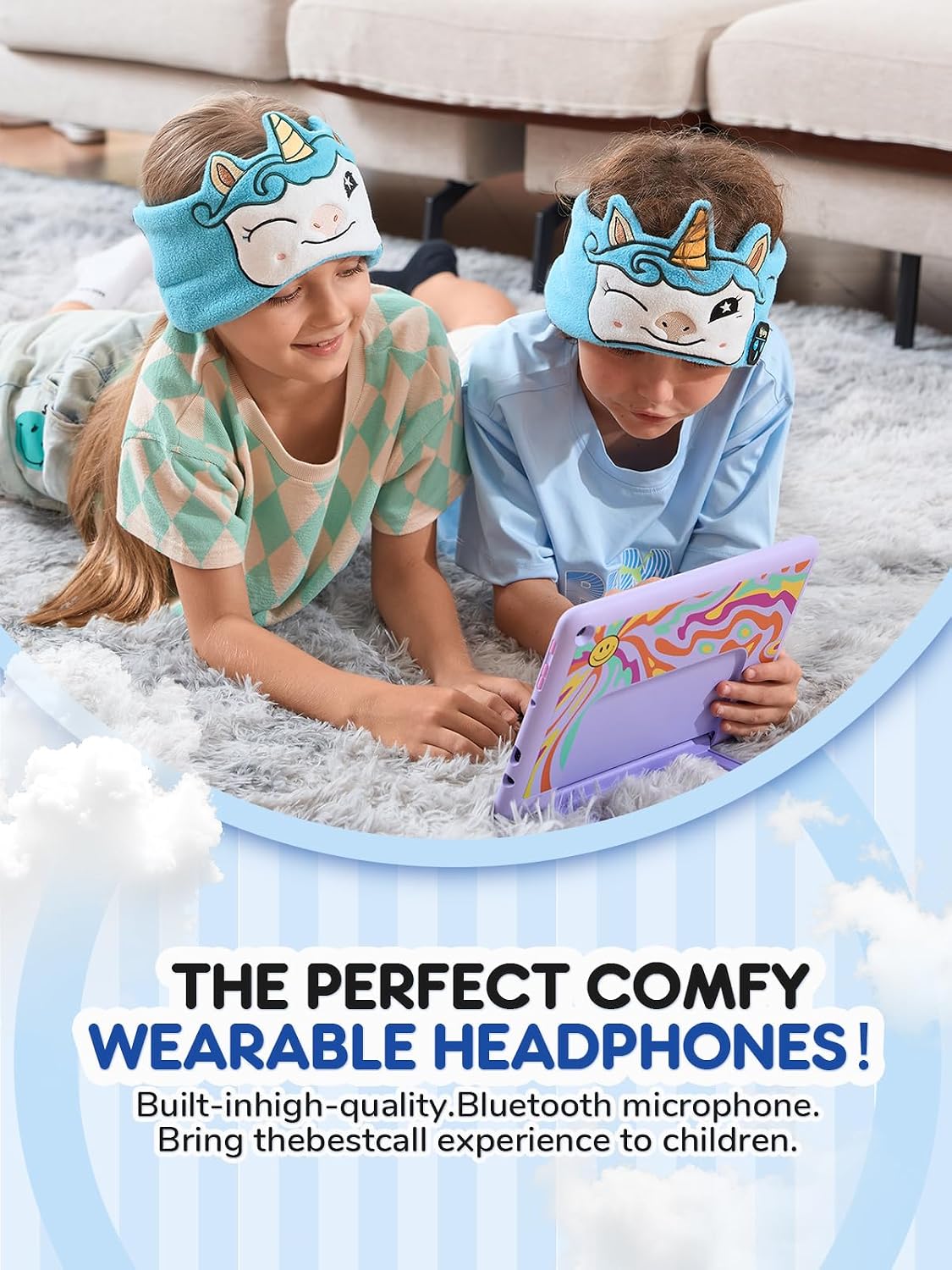 Detalle de Kidsfuny Kids Headband Headphones Bluetooth 5.4
