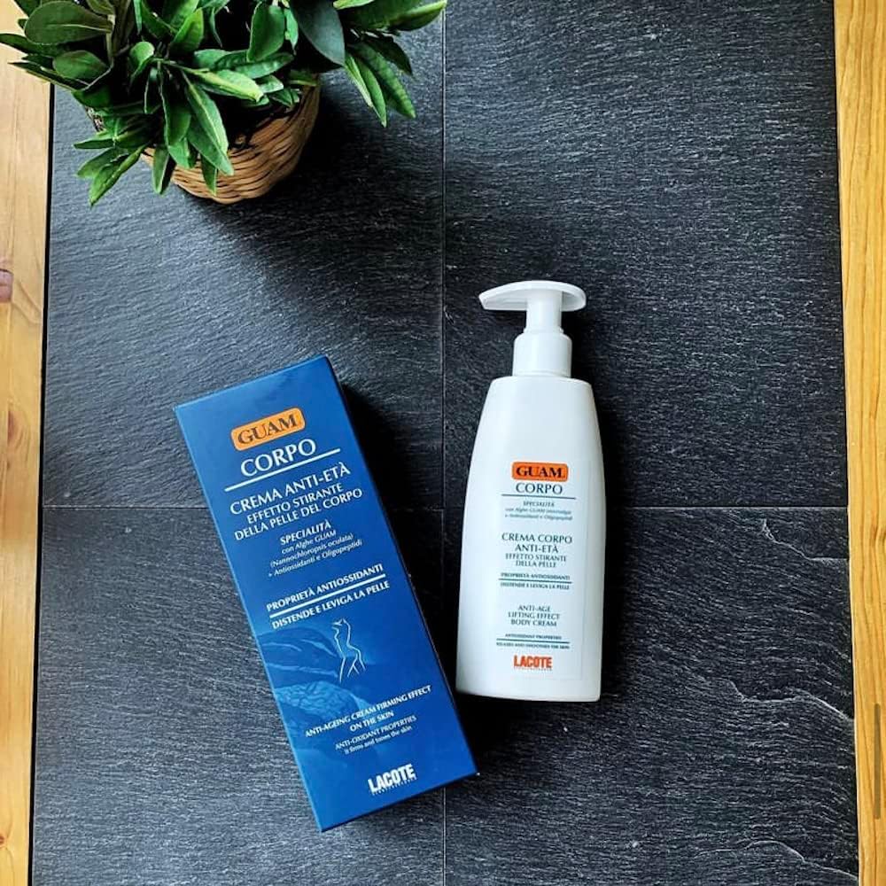 Detalle 2 de Guam Crema Corpo Antieta’ 200 ml, crema lisciante anti-age con effetto rassodante